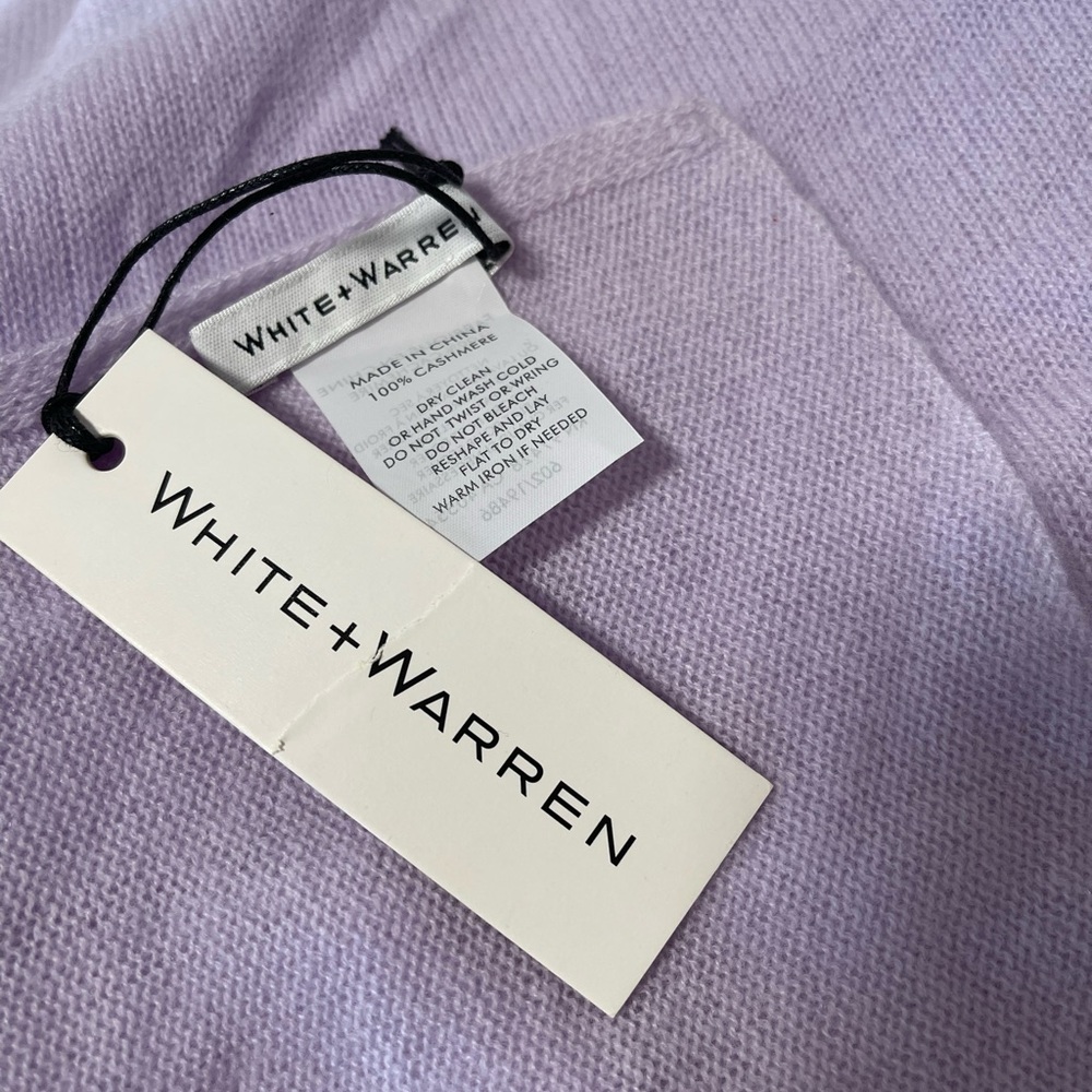 White + Warren Lilac Shadow Cashmere Scarf 19486 - Picture 6 of 7